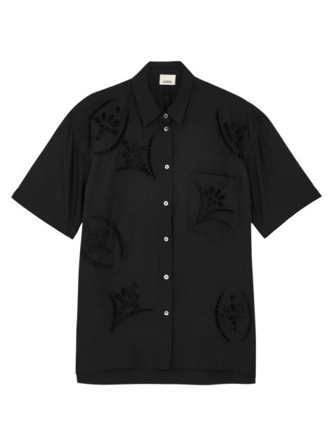 Bilya eyelet-embroidered shirt