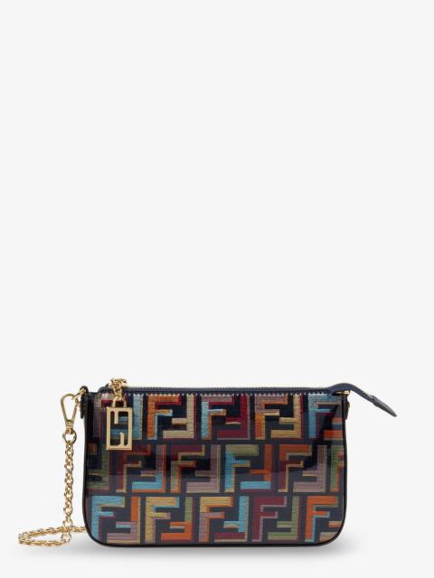 FENDI Fendi Women Baguette Ff Fabric Clutch Bag