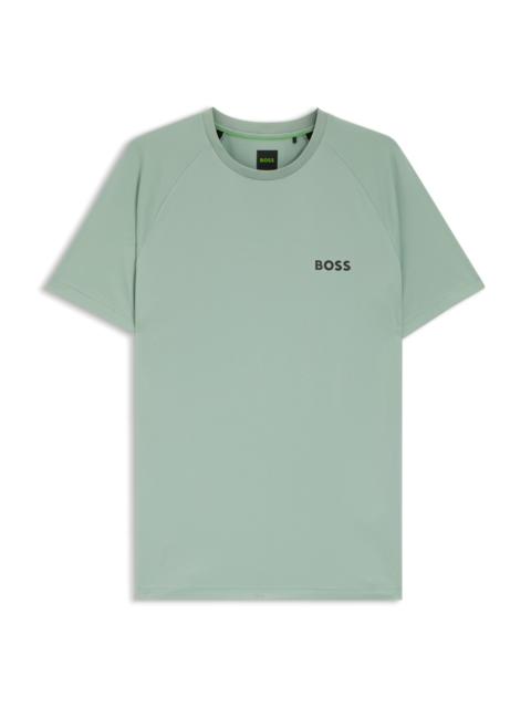 BOSS QUICK-DRY SLIM-FIT T-SHIRT WITH FOUR-WAY STRETCH