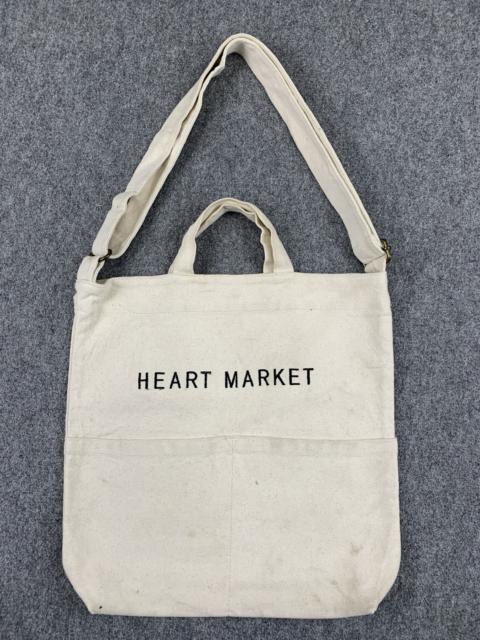 Other Designers Vintage - Vintage Japanese Brand Heart Market Totebag Crossbody
