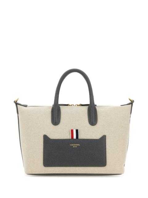 Thom Browne Sand canvas Duffle small handbag