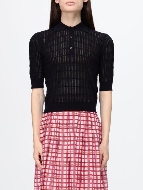 Max Mara Studio Max Mara Studio Women Wool And Silk Knit Polo Max Mara Studio