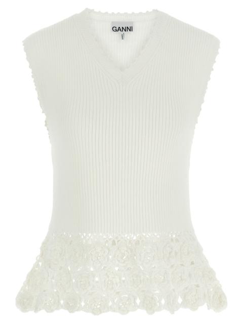 GANNI Ganni Women 'Cotton Crochet' Vest