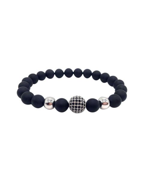 Other Designers Bracelet - Platinum Globe Pavé Shambala