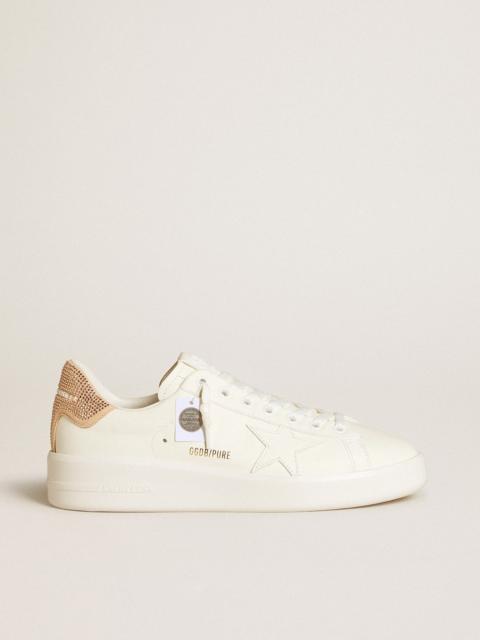 Golden Goose Purestar with leather star and suede heel tab with Swarovski crystals
