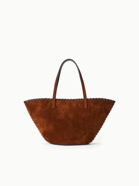 STAUD STAUD CARO BUCKET BAG TABAC SUEDE ESPRESSO