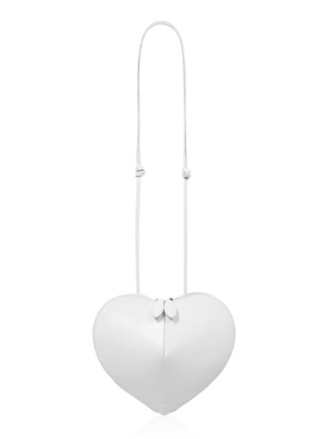 Alaïa Le Coeur Leather Crossbody Bag white