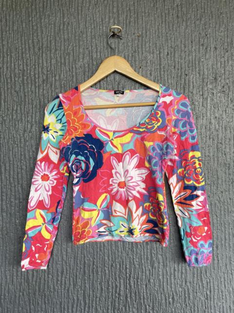 VERSACE Vintage Flower prints LS Top