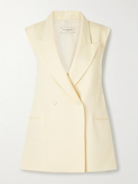 KALLMEYER Deon Double-breasted Wool-blend Twill Vest
