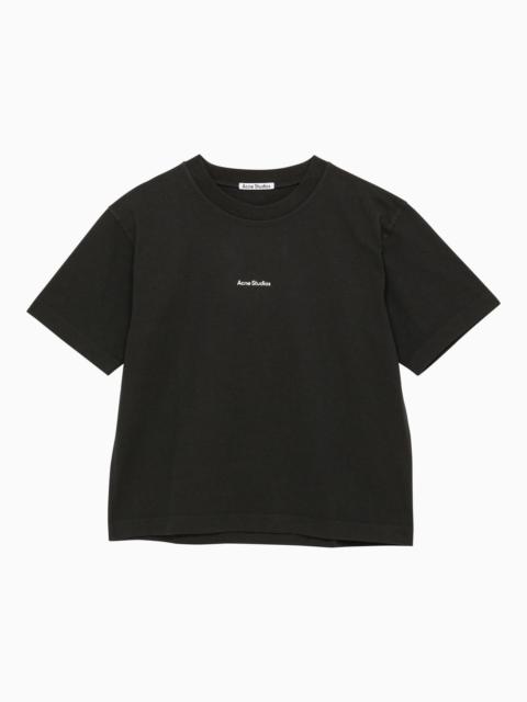 Acne Studios Classic Black T Shirt With Logo