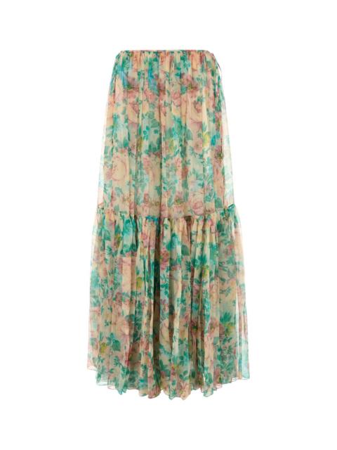 Chloé Chloe Women Printed Silk Skirt