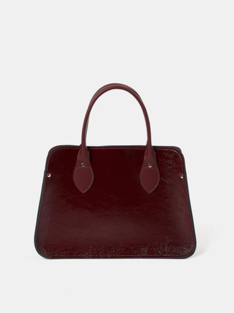 Cambridge Satchel The Mini Work Bag - Oxblood Patent