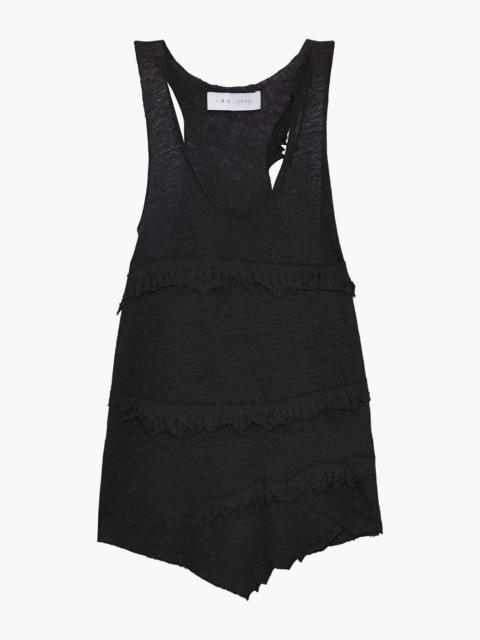 Other Designers Boham distressed slub linen-jersey tank