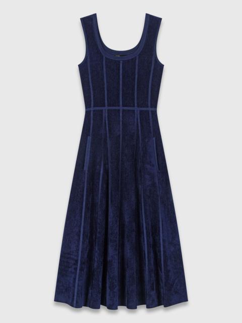 maje Velvet midi dress