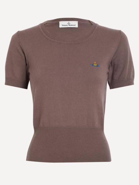 Vivienne Westwood Bea Truffle Cotton-Cashmere Top