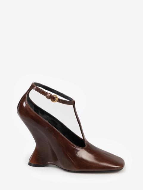 Dries Van Noten LEATHER WEDGE MARY JANES