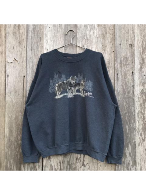 Other Designers Vintage - Vintage George Timber Wolf Printed Crewneck Sweatshirt