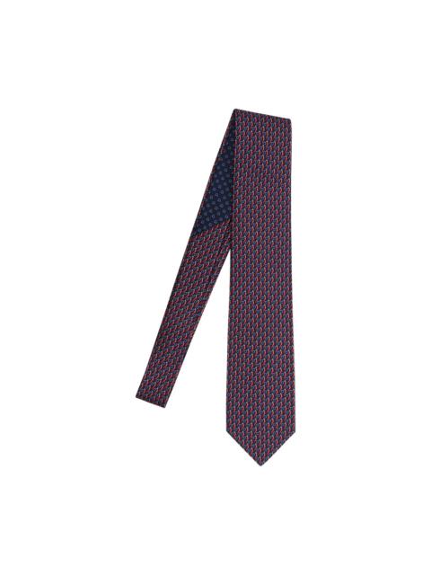 FERRAGAMO Ferragamo Men Italian Horn Printed Silk Tie