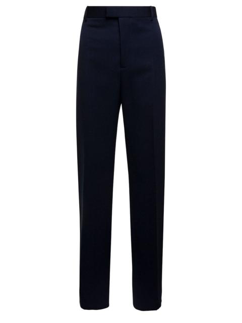 Bottega Veneta Bottega Veneta Women Blue Tailored Pants In Wool Woman