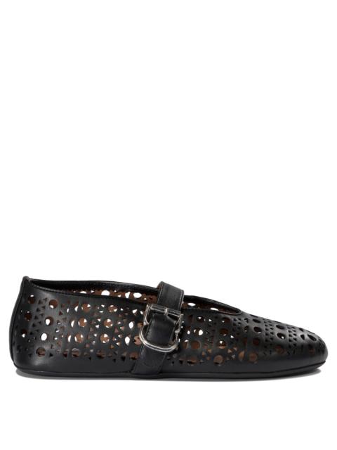 Alaïa Alaïa Perforated Mary Jane Ballet Flats