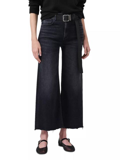 Citizens of Humanity Lyra High Rise Cropped Wide Leg Jeans in Medallion