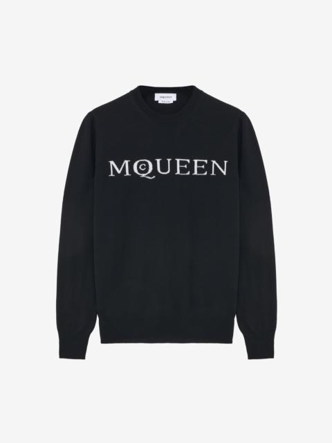 Alexander McQueen Merino Wool McQueen Logo Jumper