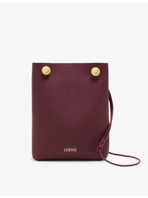 Loewe Pebble branded leather cross-body pouch