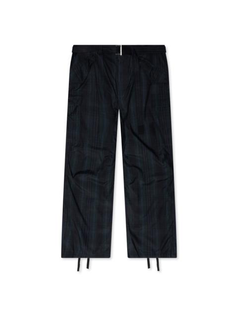 sacai PLAID PANTS - BLACK