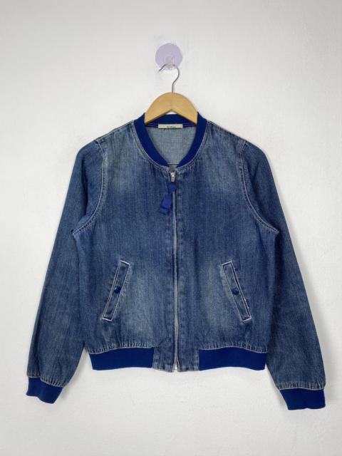 Other Designers Japanese Brand - Vintage Olive des Olive Zip Up Bombers Denim Jacket J1537