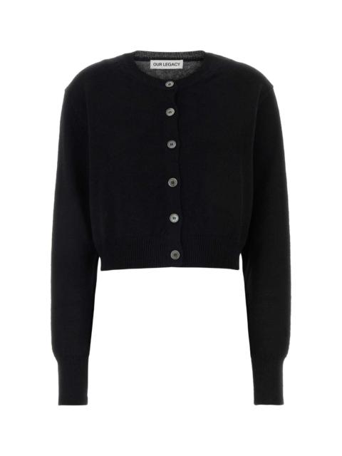 Our Legacy Our Legacy Women Black Linen Blend Cardigan