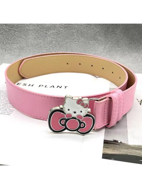 Leather - y2k 2000s Hello Kitty rhinestone grunge goth emo punk belt