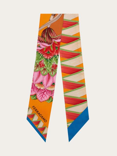 FERRAGAMO Giada print silk bandeau