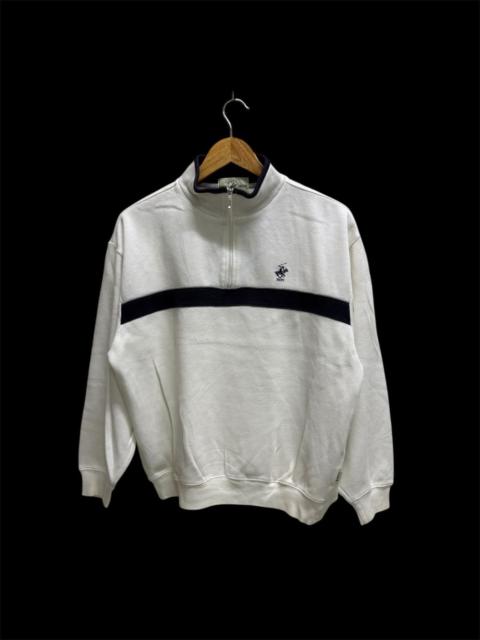 Other Designers Vintage Beverly Hills Polo Club Halfzipper Sweatshirt croped
