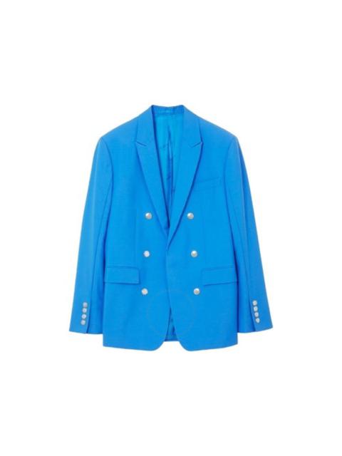Burberry Burberry Men's Vivid Blue Wool Tailored Jacket