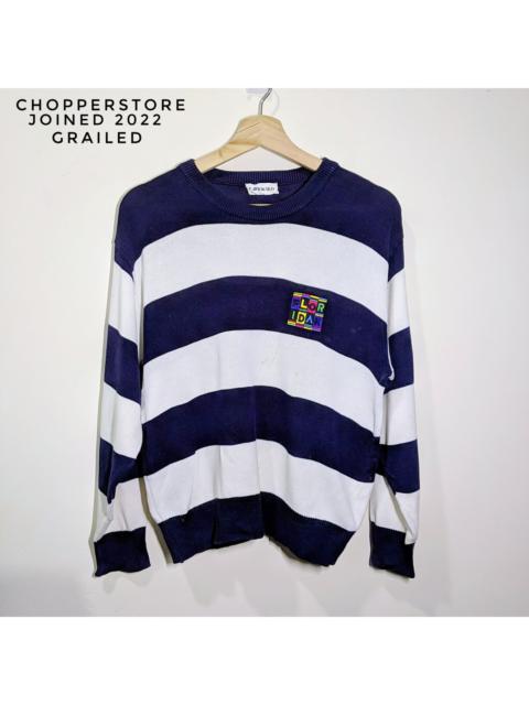 Other Designers Japanese Brand - Vintage Florida Embroidery Logo Stripe Knitwear Jumper