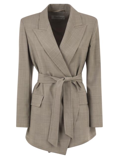 Max Mara Max Mara Women Mxmnasello - Prince Of Wales Tailored Blazer With Belt