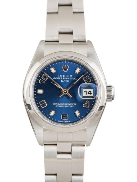 Lady Rolex Date 79160 Blue Dial