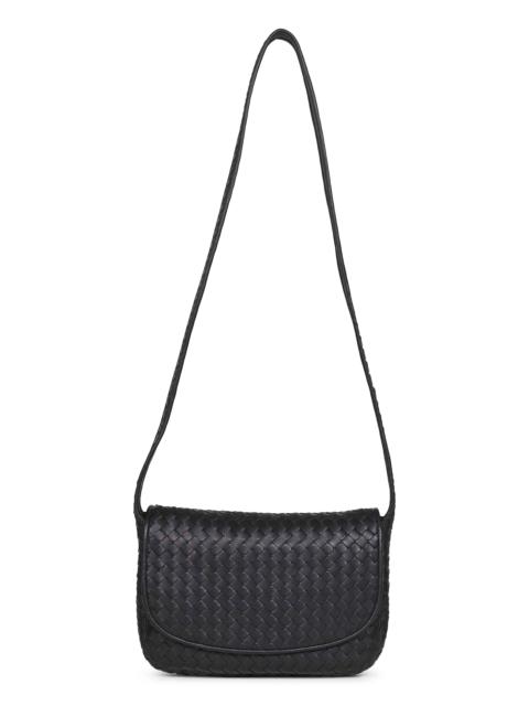 Bottega Veneta Bottega Veneta Men Black Veneto Flap Messenger Bag