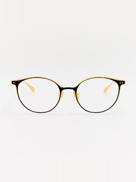 LINDA FARROW Daley Optical in Satin Black
