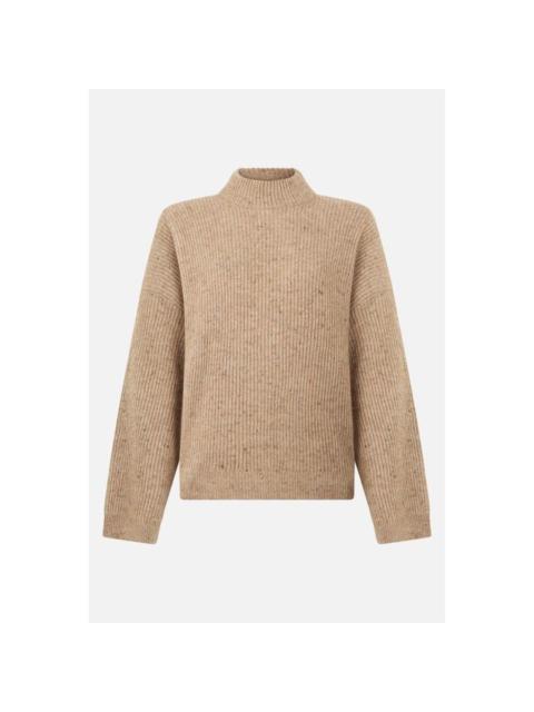 Brunello Cucinelli BRUNELLO CUCINELLI Wool Mohair Cashmere Blend Sweater Camel