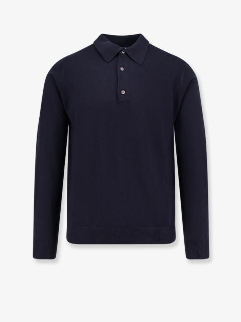 Other Designers Alpha-Studio Silk And Cashmere Polo Shirt