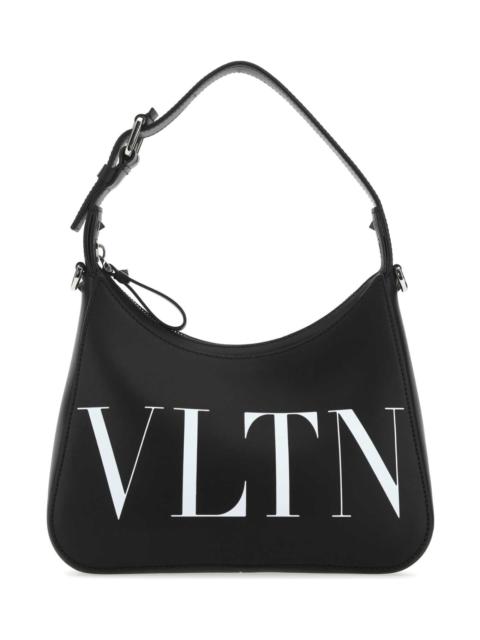 Valentino Black Leather Vltn Handbag