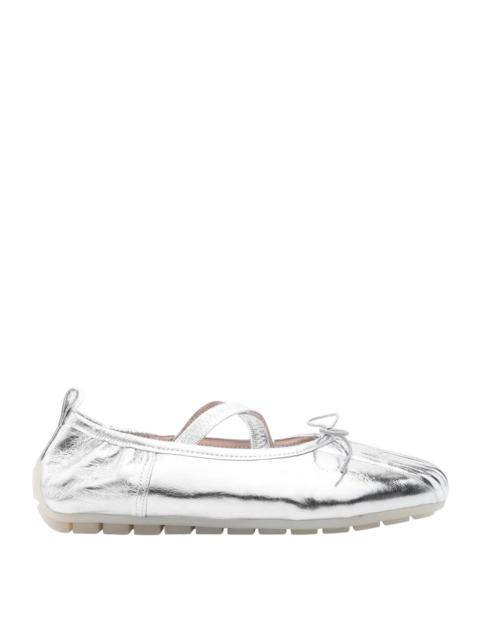 Simone Rocha Ballerina Grip Metallic Leather Sneakers