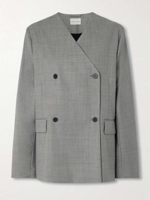 Altair double-breasted wool-twill blazer Gray
