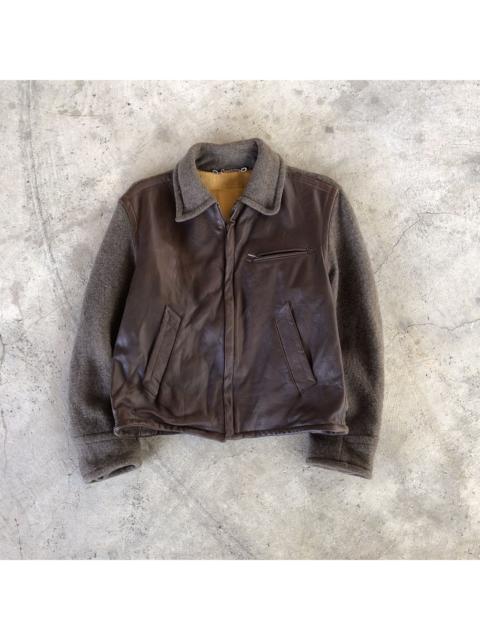Other Designers Vintage - ECHTES LEDER Wool and Leather Jacket