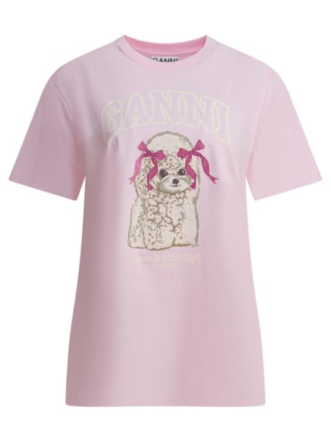 GANNI Ganni "poddle" Cotton T-shirt