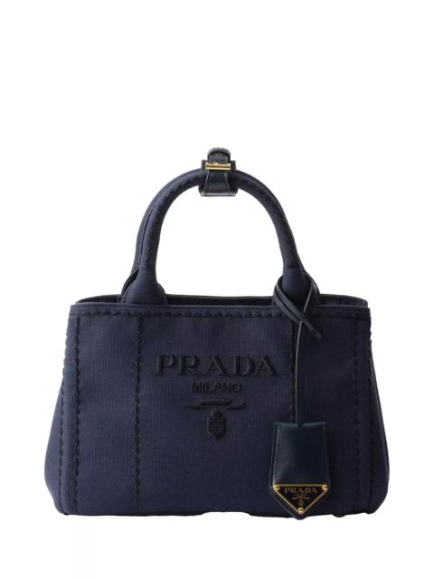 Prada Jardiniere Cotton Canvas Mini Handbag