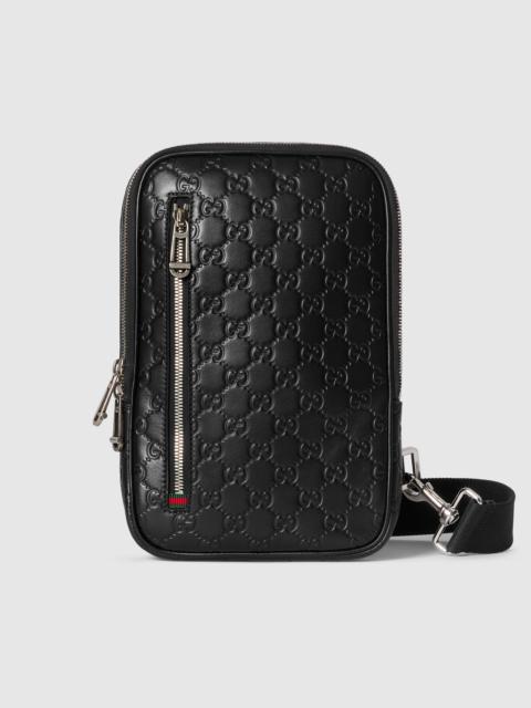 GUCCI GG Emblem small crossbody bag