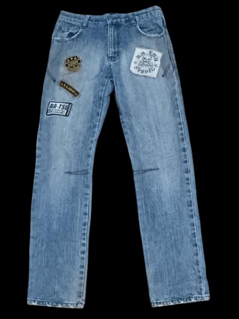 Other Designers Japanese Brand - BA-TSU STUDIOS STUDDED PATCHWORK RARE DESIGN JEANS