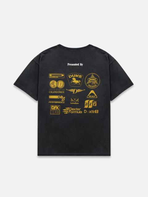 DUKE + DEXTER DR Sponsors Washed Black + Yellow T-Shirt